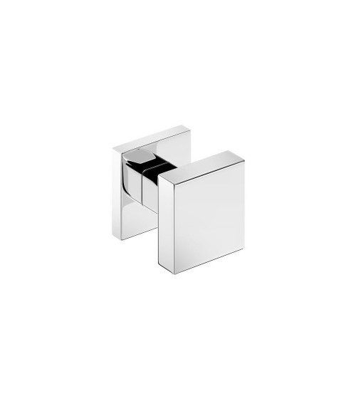 Botón de puerta blanco AEGIS cuadrado - tirador de diseño