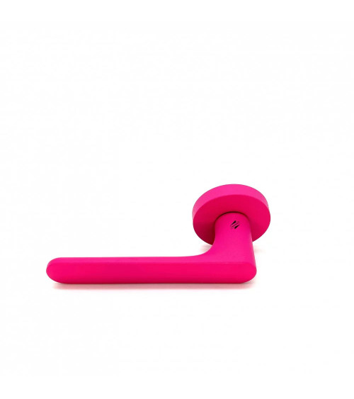 Tirador de puerta de color Rosa Frambuesa - Moon One Ronde