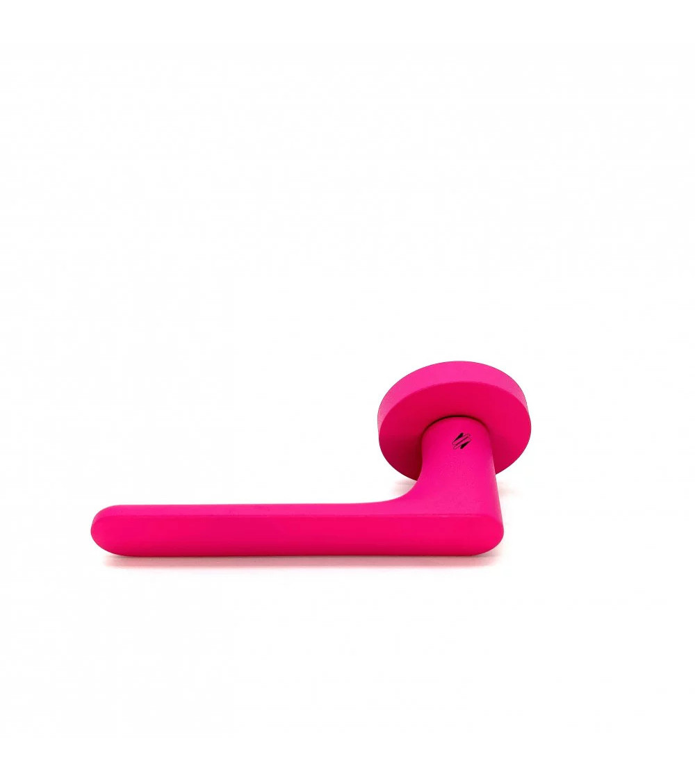 Tirador de puerta de color Rosa Frambuesa - Moon One Ronde
