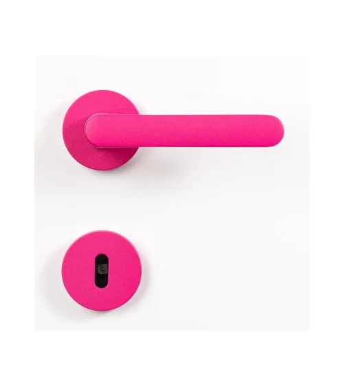 Tirador de puerta de color Rosa Frambuesa - Moon One Ronde