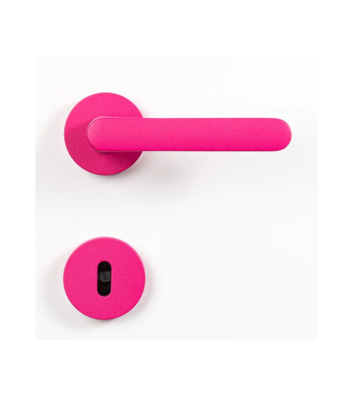 Tirador de puerta de color Rosa Frambuesa - Moon One Ronde
