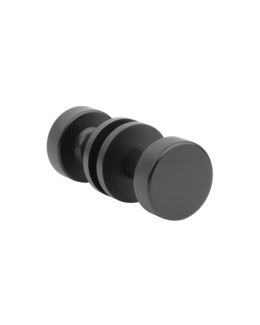 Bouton de puerta negro TUJA tirador de diseño doble cara