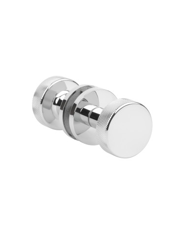 Bouton de puerta cromo pulido TUJA tirador de diseño doble cara