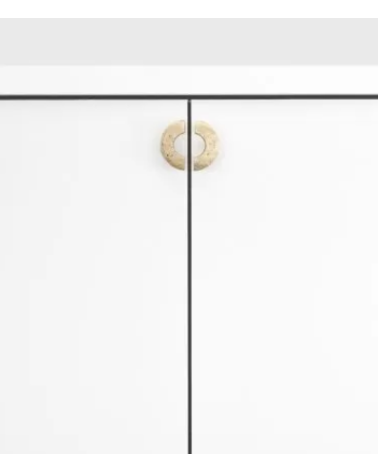 Botón de mueble en bronce BULLI EXTRA K22 tirador de diseño fijado en un mueble