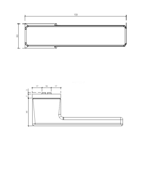 Manilla de puerta níquel satinado BRISA manilla de diseño