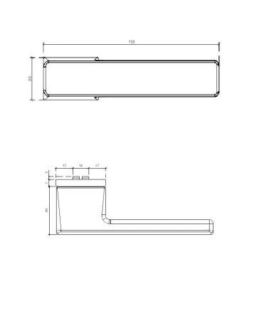 Manillas de puerta níquel satinado BRISA