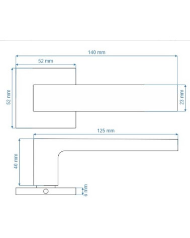 Tirador de Puerta en Zamak Práctico y Duradero - Modelo WARNA