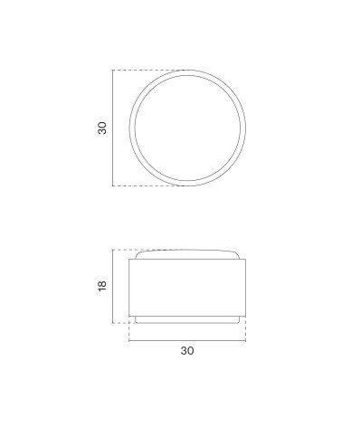 Botón de mueble AS 1061 con dimensiones
