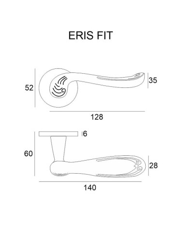 Tirador de Puerta en Zamak para una estética duradera - Modelo ERIS