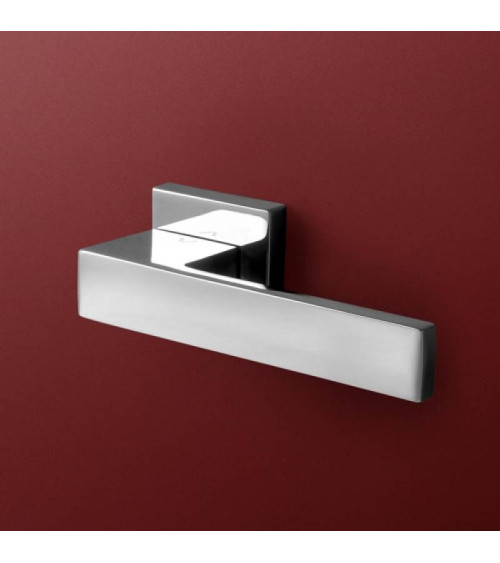 Manija de puerta bicolor cromo/blanca TOTAL manija de diseño