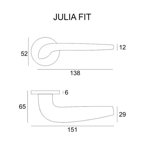 Tirador de puerta moderna JULIA tirador de diseño