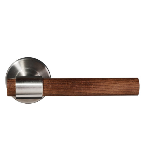 Tirador de puerta de madera e inox - Iraty