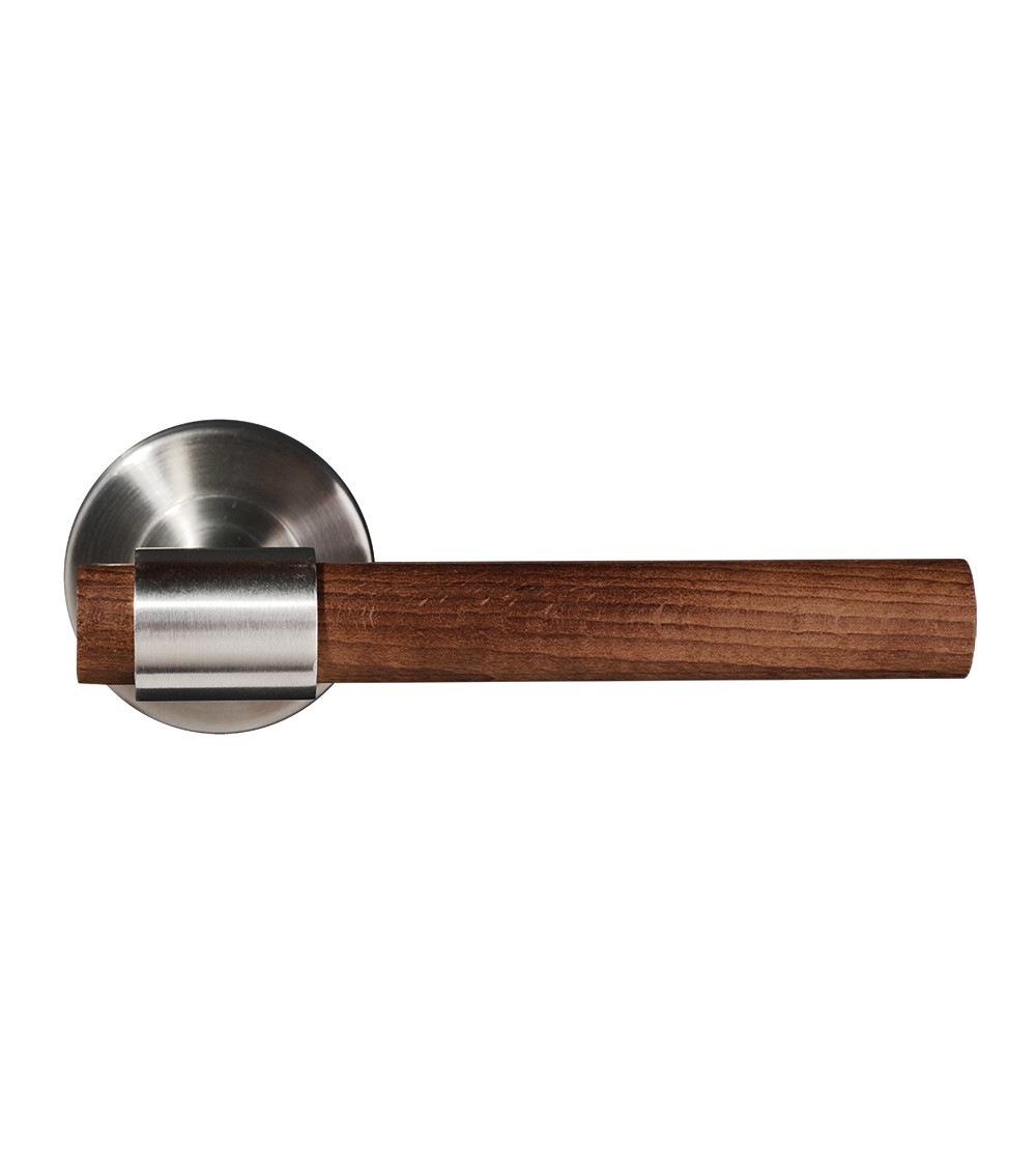 Tirador de puerta de madera e inox - Iraty