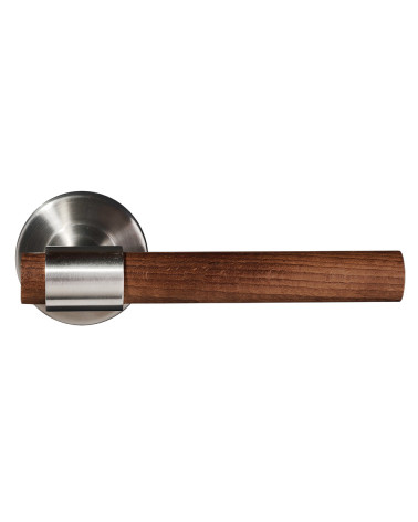 Tirador de puerta de madera e inox - Iraty