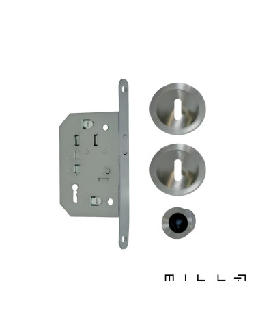 Tirador para puerta corredera con llave I de acero inoxidable tirador de diseño