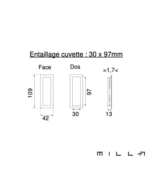 Kit manilla cuvette con picaporte acero inoxidable manilla de diseño