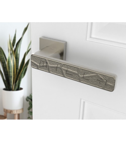 Manilla de puerta níquel satinado Volare diseño