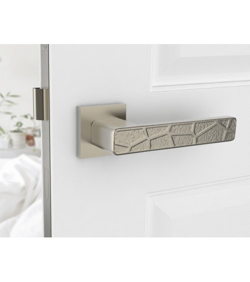 Manilla de puerta níquel satinado Volare diseño