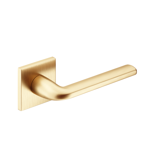 Tirador de puerta sobre placa cuadrada Scandi slim herrajes de diseño