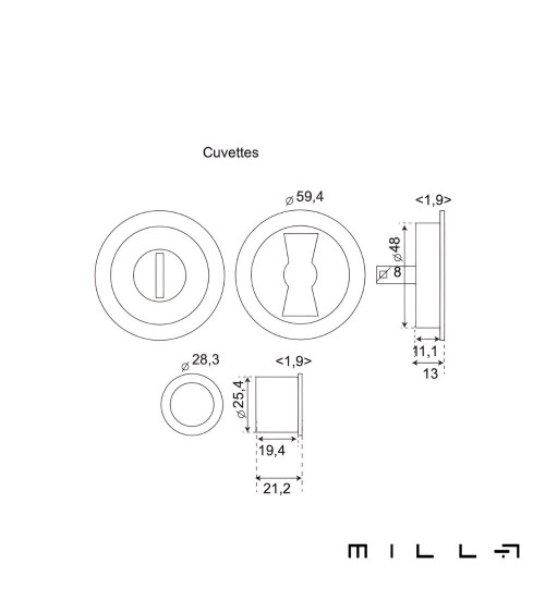 Tirador para puerta corredera con picaporte oro mate tirador de diseño