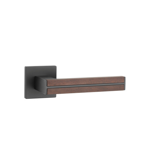 Tirador de puerta de madera de sándalo y negra IMPERATA tirador de diseño