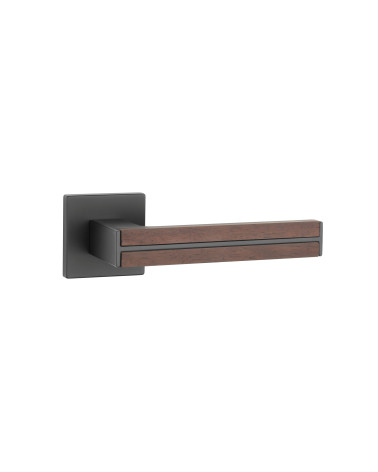 Tirador de puerta de madera de sándalo y negra IMPERATA tirador de diseño