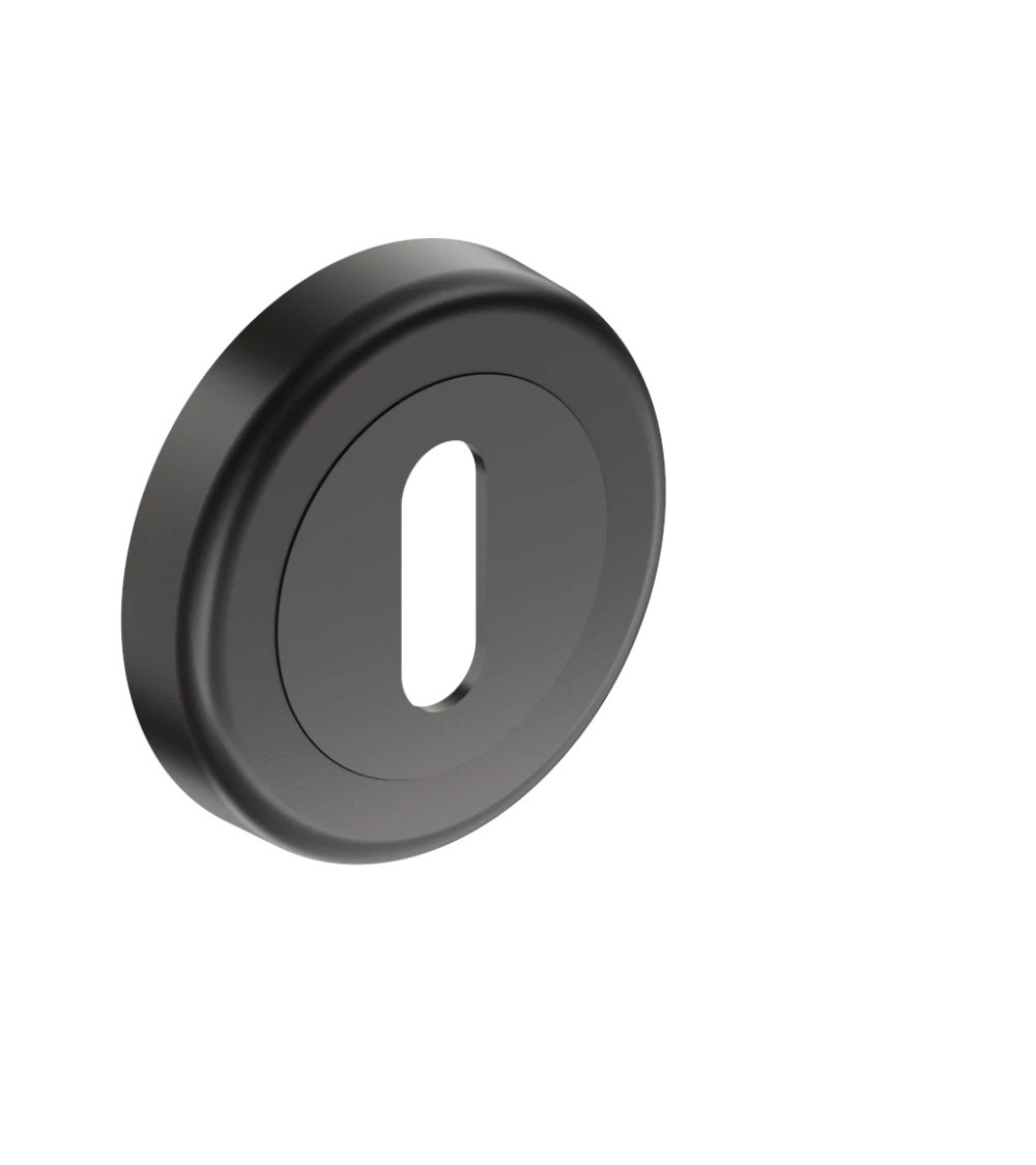 Escudo de puerta llave L negro CO R OB tirador de diseño