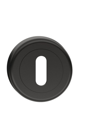Escudo de puerta llave L negro CO R OB tirador de diseño vista frontal