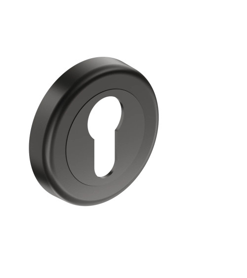 Escudo de puerta llave i negro CO R OB tirador de diseño