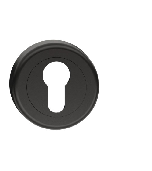 Escudo de puerta llave i negro CO R OB tirador de diseño