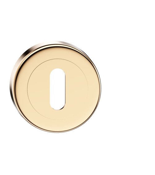 Escudo de puerta llave L oro pulido CO R OB tirador de diseño