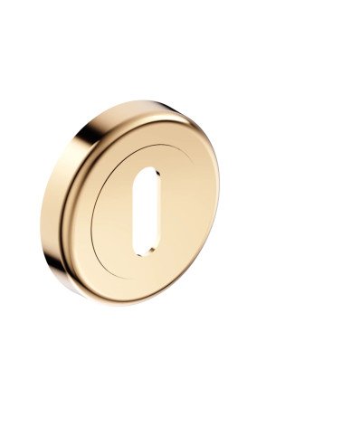 Escudo de puerta llave L oro pulido CO R OB tirador de diseño