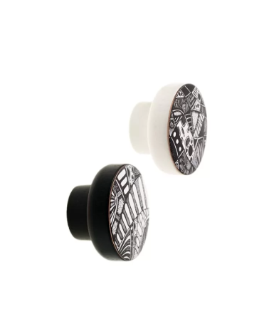 Botón de mueble COSMOS Negro & Blanco