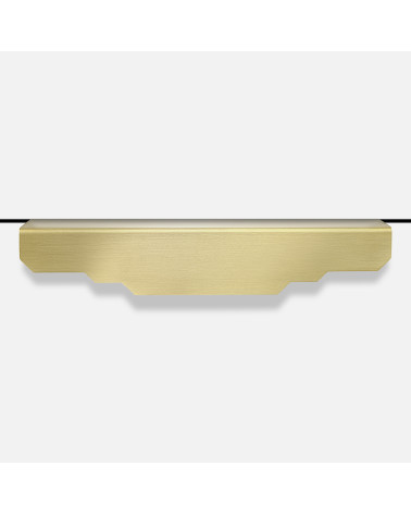Tirador de mueble en latón cepillado Karla Edge tirador para dormitorio