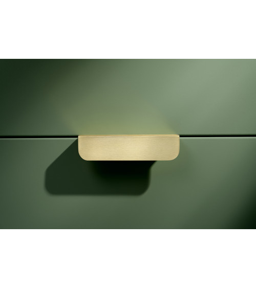 Tirador de mueble oro mate EDIT EDGE tirador de diseño