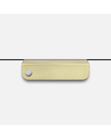 Tirador de mueble de latón barnizado EDIT Edge tirador de diseño