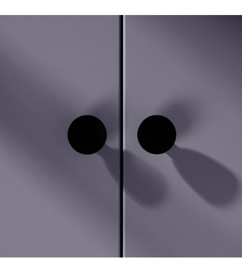 Botón de mueble negro LUNA M tirador de diseño