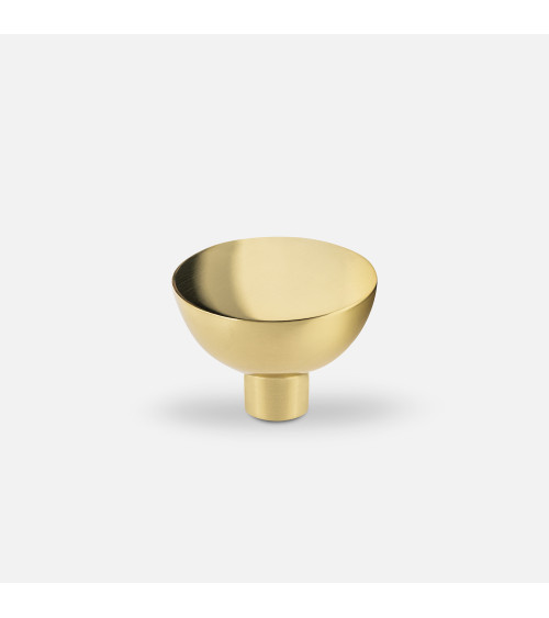 Botón de mueble dorado pulido LUNA M tirador de diseño