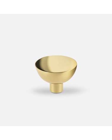 Botón de mueble dorado pulido LUNA M tirador de diseño