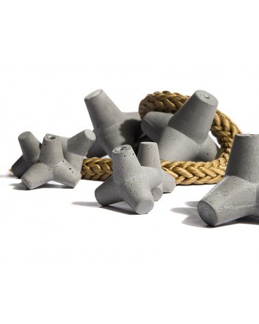 Gancho de pared de hormigón / Botón de mueble Marine Made in Grèce - tirador de diseño