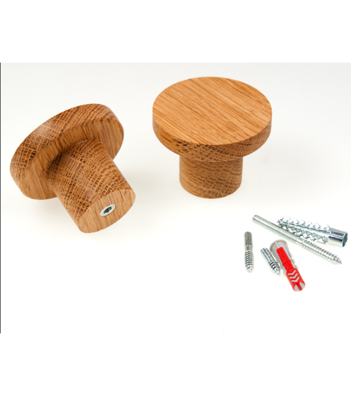 Perchero de pared de roble BASIC 3