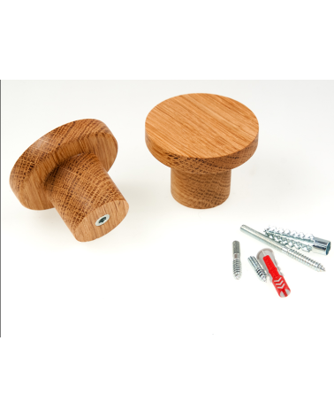 Perchero de pared de roble BASIC 3