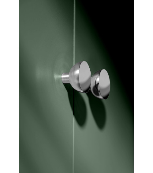 Botón de mueble cromo pulido LUNA M diseño