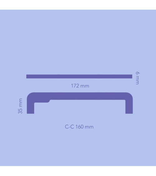 Tirador de mueble industrial ISA WAVE diseño