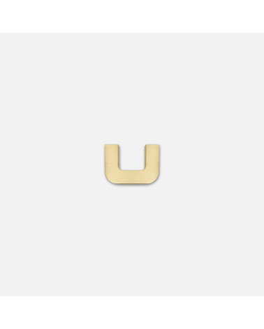 Tirador de mueble oro pulido ISA XS tirador de diseño
