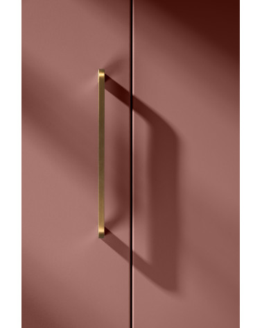 Tirador de mueble en latón ISA DOT tirador de diseño montado en un armario