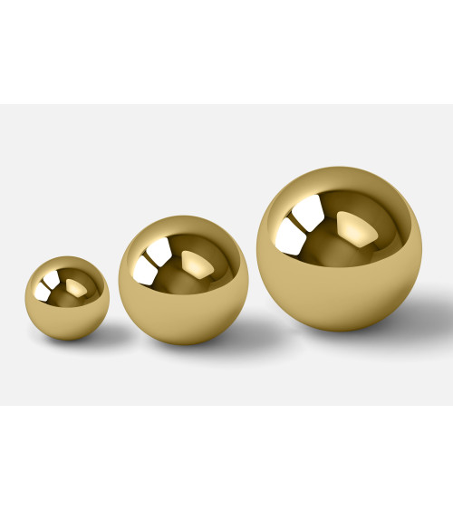 Botón de mueble dorado pulido ODETE tirador de diseño