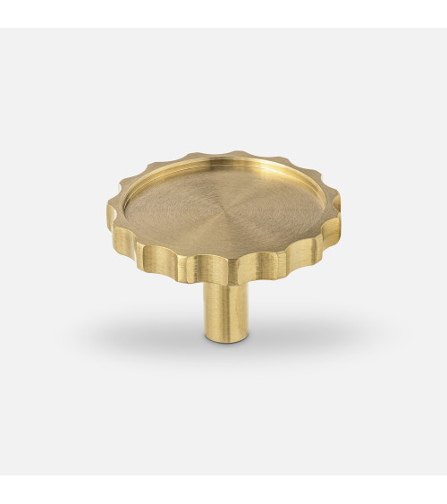 Botón de mueble dorado pulido LEXI tirador de diseño