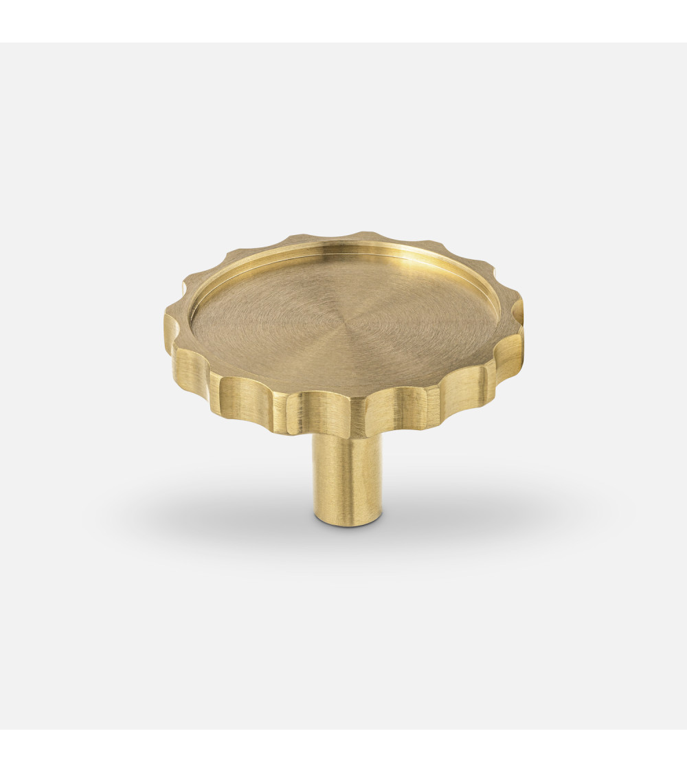 Botón de mueble dorado pulido LEXI tirador de diseño