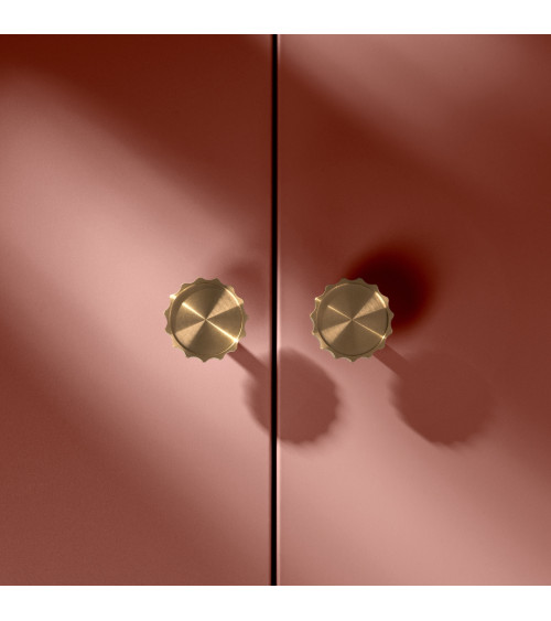 Botón de mueble dorado pulido LEXI tirador de diseño